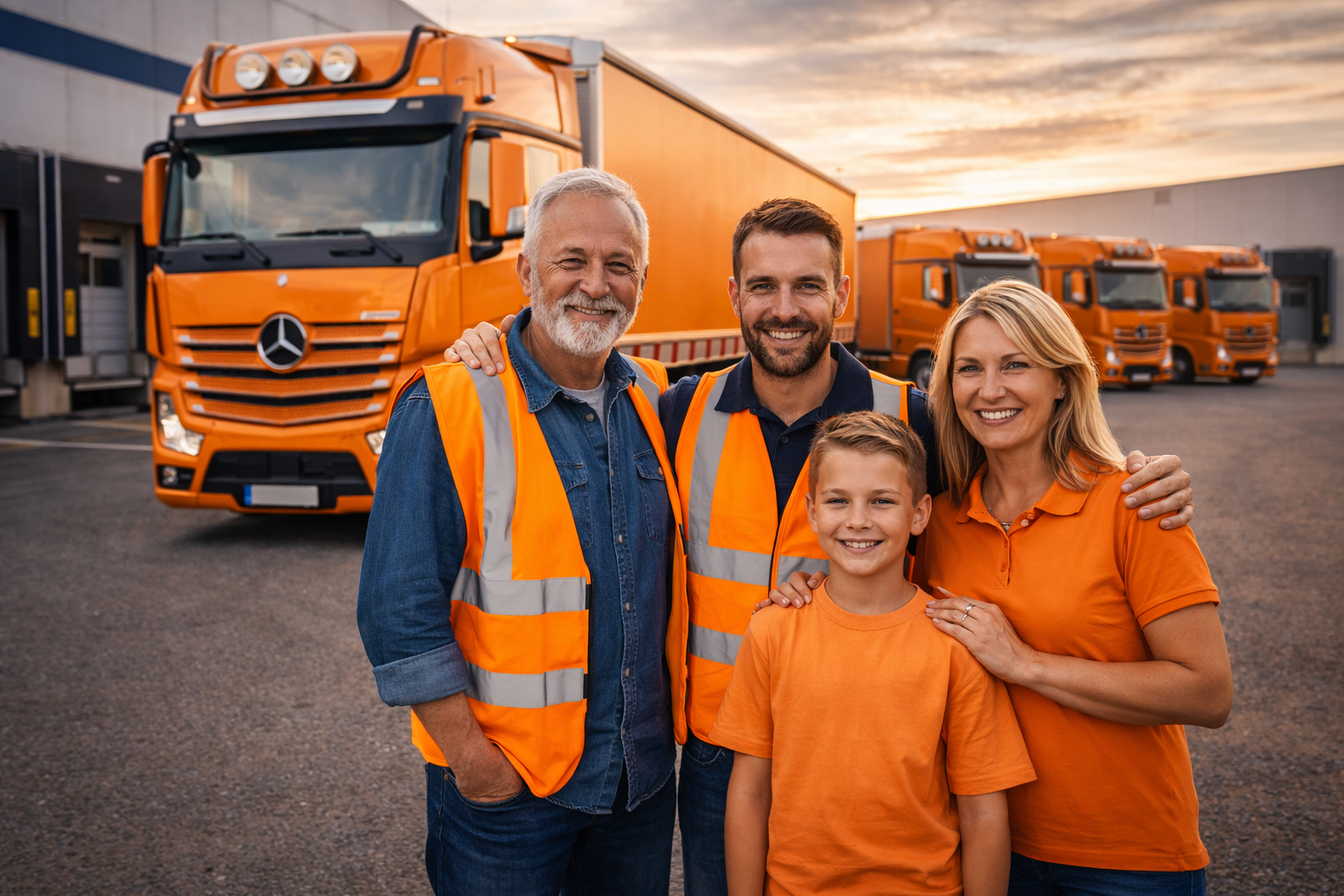 Lkw in der Landschaft