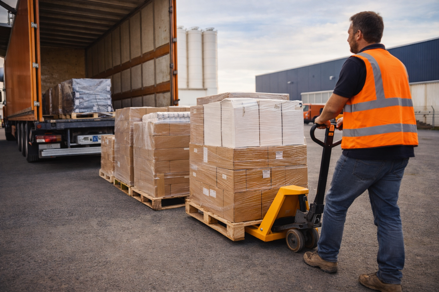 Stückguttransport mit Paletten